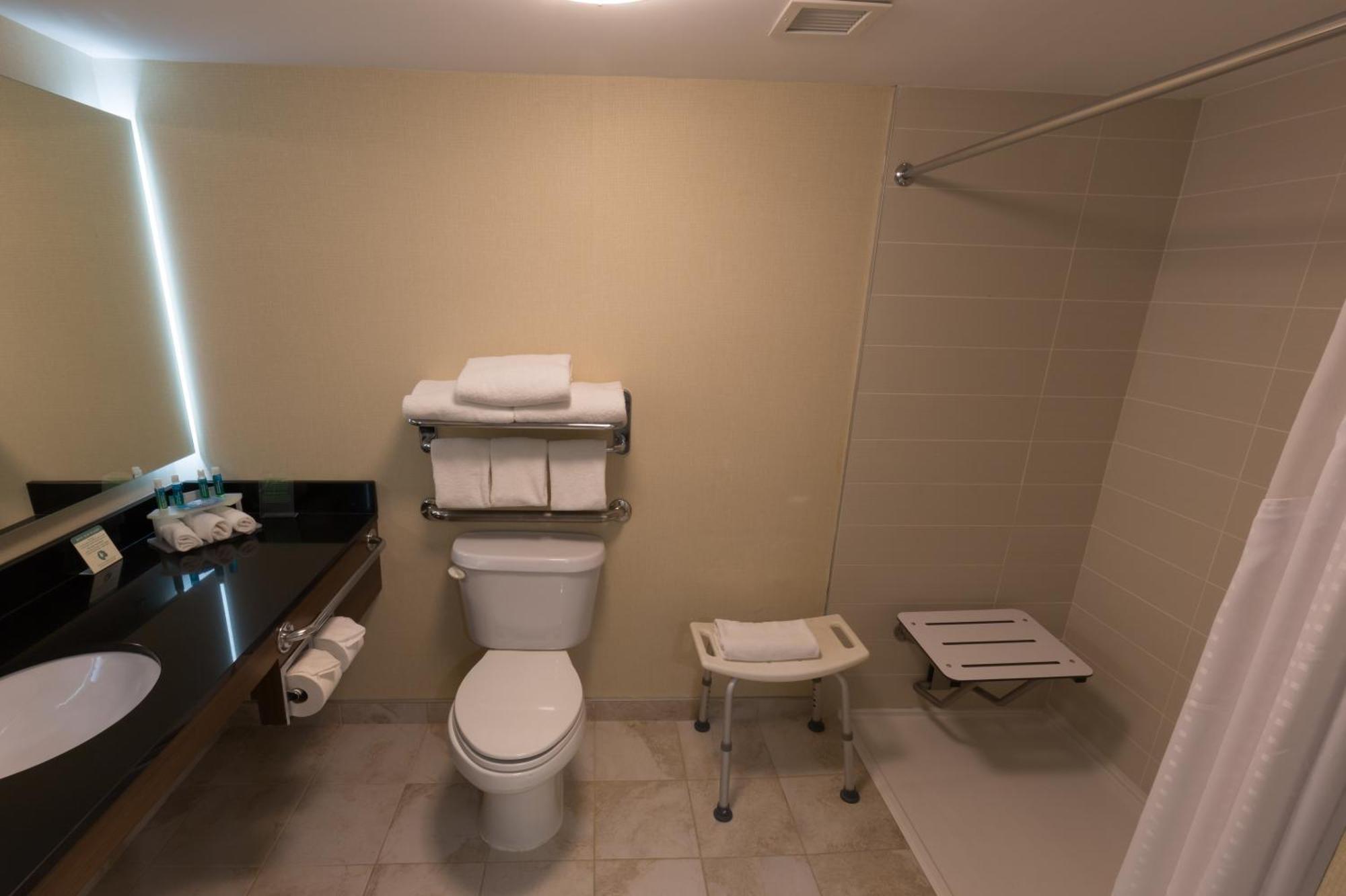 Standard King Room Roll Shower Mobility Accessible